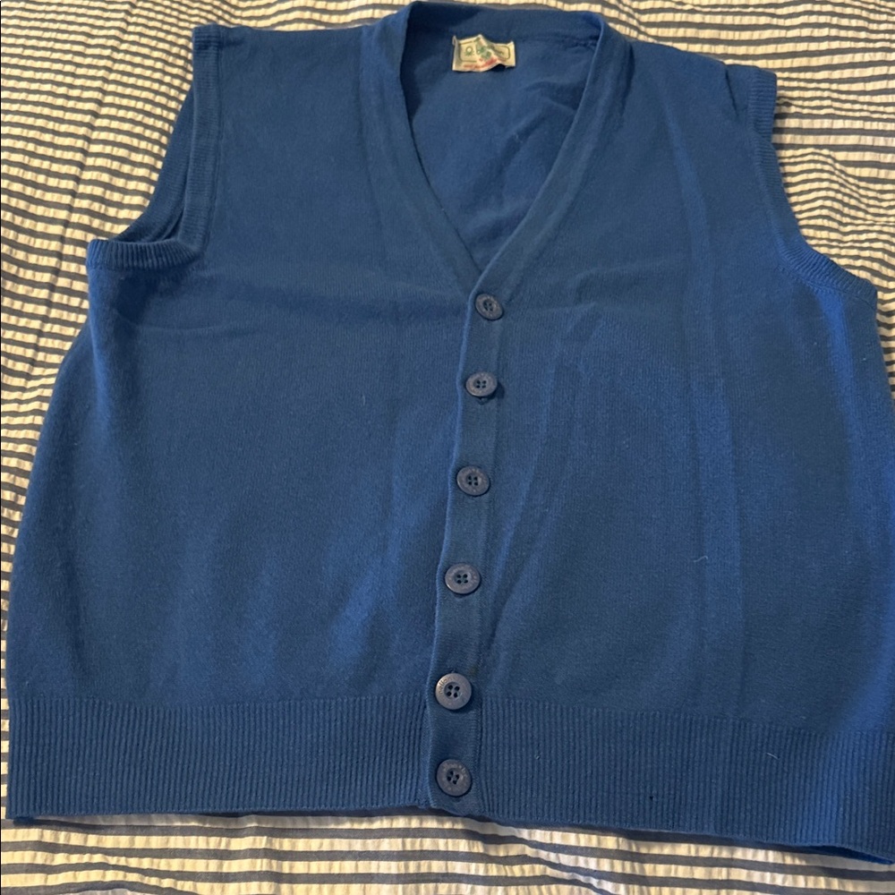 United Colors Of Benetton Blue vintage vest.
